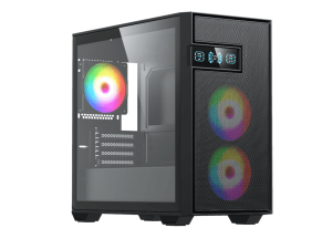 INVASION F-5000 M-ATX GAMING CASE (With 3 AURORA FAN MOBO SYNC) - Zapcart Technology Qatar