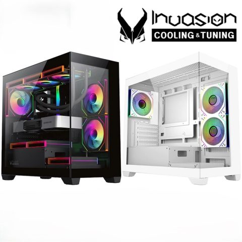 INVASION L-1000 TG MATX CASING (With 3 INFINITY FAN) - Zapcart Technology Qatar
