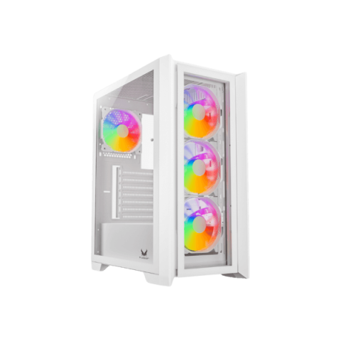 INVASION LD-520 TG ATX CASING (6 AURORA FAN MOBO SYNC) - Zapcart Technology Qatar