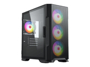INVASION PLAIN TG MATX CASING (With 4 AURORA FAN MOBO SYNC) - Zapcart Technology Qatar