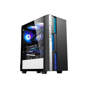 INVASION PRISM M-ATX CASE BLACK (With 4 AURORA FAN MOBO SYNC) - Zapcart Technology Qatar