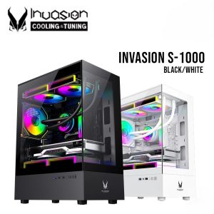 INVASION S-1000 Compact M-ATX Gaming Case (3 INFINITY FAN) - Zapcart Technology Qatar