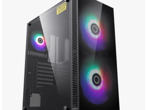 INVASION S-201 ATX Tempered Glass Gaming Casing - Zapcart Technology Qatar