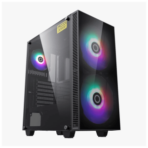 INVASION S-201 ATX Tempered Glass Gaming Casing - Zapcart Technology Qatar