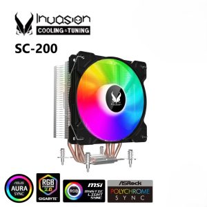 INVASION SC-200 ARGB CPU Air Cooler - Zapcart Technology Qatar