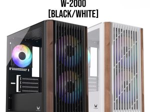 INVASION W-2000 Wood Front Panel M-ATX Gaming Casing (3 AURORA FAN MOBO SYNC) - Zapcart Technology Qatar