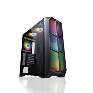 INVASION X-3 TG ATX CASING (4 AURORA FAN MOBO SYNC) - Zapcart Technology Qatar