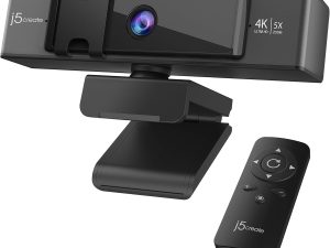 j5create 4K Ultra HD Webcam with 360 Rotation, 5X Digital Zoom - Zapcart Technology Qatar