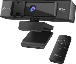 j5create 4K Ultra HD Webcam with 360 Rotation, 5X Digital Zoom - Zapcart Technology Qatar