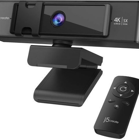 j5create 4K Ultra HD Webcam with 360 Rotation, 5X Digital Zoom - Zapcart Technology Qatar