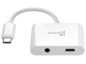 J5CREATE JCA122 USB-C® to 3.5mm Audio Adapter with Power Delivery - Zapcart Technology Qatar