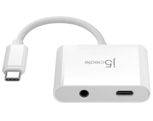 J5CREATE JCA122 USB-C® to 3.5mm Audio Adapter with Power Delivery - Zapcart Technology Qatar