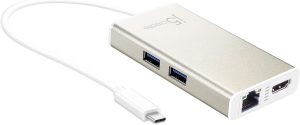 J5CREATE JCA374 USB-C™ Multi-Adapter - HDMI™/Ethernet/USB™ 3.1 HUB/PD 3.0 - Zapcart Technology Qatar