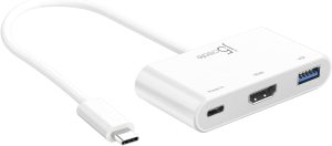 J5Create JCA379 USB Type-C to HDMI + USB 3.0 Hub with Power Delivery - Zapcart Technology Qatar