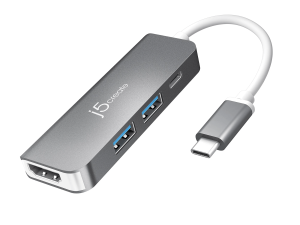 J5create JCD371 USB-C to HDMI & USB 3.0 2 -port with Power Delivery - Zapcart Technology Qatar