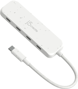 j5create JCH345EW Eco-Friendly USB-C® to 4-Port Type-C Gen 2 Hub (White) - Zapcart Technology Qatar