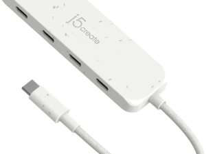j5create JCH345EW Eco-Friendly USB-C® to 4-Port Type-C Gen 2 Hub (White) - Zapcart Technology Qatar