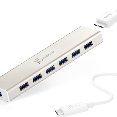 j5create JCH377 USB Type-C™ 7- Port HUB - Zapcart Technology Qatar