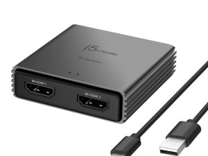 j5create JDSH812 8K HDMI™ 2.1 2-Way Splitter (1 8K@60Hz HDMI in , 2 8K@60Hz HDMI Out, Audio Support DTS-HD/Dolby® True HD /LPCM7.1/DTS/Dolby®-AC3/DSD, HDR 10 / HDR 10+ / Dolby Vision® / HLG) - Zapcart Technology Qatar