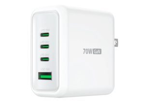j5create JUP4370F 70W GaN USB-C® 4-Port Charger (3 X USB-C Power Output Max 70w, 1 X USB-A Power Output Max 18w) - Zapcart Technology Qatar