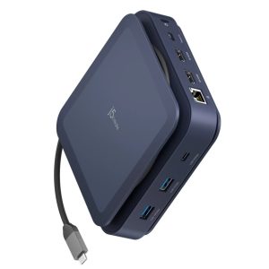 j5create Type-C Dock Dual 4K HDMI™ (Dual HDMI 4K @60Hz, 4K @30Hz, PD140W, 2 USB-A 10Gbps, 2 USB-C 10Gbps, Audio Jack 3.5mm, LAN, SD/MMC Card reader) - Zapcart Technology Qatar