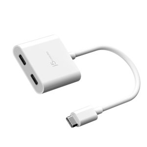 j5create USB-C® to Dual USB-C® with Video or Power Delivery (Support 4K 240Hz, 480Mbps Data Trasfer, PD100W) - Zapcart Technology Qatar