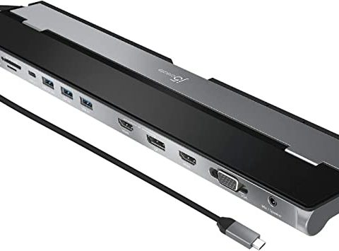 J5Create USB-C Triple Monitors Docking Station JCD543 - Zapcart Technology Qatar