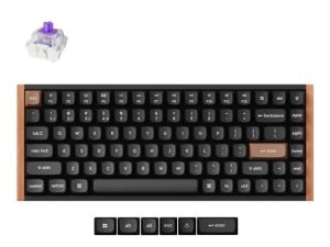 Keychron K2 HE ANSI 75% layout 81 Key black Full Assembled RGB Hot- Swap Gateron 2.0 magnetic switch BT/2.4GHz/Wired Hall effect keyboard - Zapcart Technology Qatar