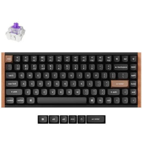 Keychron K2 HE ANSI 75% layout 81 Key black Full Assembled RGB Hot- Swap Gateron 2.0 magnetic switch BT/2.4GHz/Wired Hall effect keyboard - Zapcart Technology Qatar