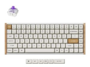 Keychron K2 HE ANSI 75% layout 81 Key white Full Assembled RGB Hot-Swap Gateron 2.0 magnetic switch BT/2.4GHz/Wired Hall effect keyboard - Zapcart Technology Qatar