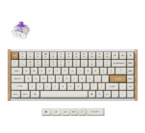Keychron K2 HE ANSI 75% layout 81 Key white Full Assembled RGB Hot-Swap Gateron 2.0 magnetic switch BT/2.4GHz/Wired Hall effect keyboard - Zapcart Technology Qatar