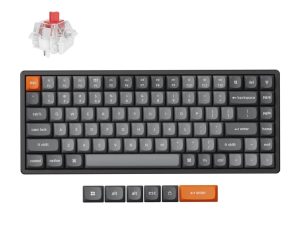 Keychron K2 Max ANSI 75% layout 81 Key Full Assembled RGB Backlight Hot-Swap Keychron Super Red Wireless / Wired / 2.4GHz Normal Profile QMK Custom Keyboard - Zapcart Technology Qatar