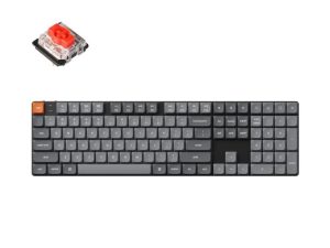 Keychron K5 Max ANSI Full Size 108 Key Black Full Assembled - RGB Hot-Swap Mechanical BT/2.4GHz/Wired Low Profile &QMK/VIA keyboard - Zapcart Technology Qatar