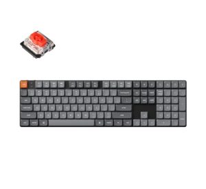 Keychron K5 Max ANSI Full Size 108 Key Black Full Assembled - RGB Hot-Swap Mechanical BT/2.4GHz/Wired Low Profile &QMK/VIA keyboard - Zapcart Technology Qatar