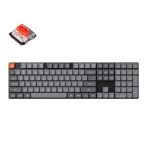 Keychron K5 Max ANSI Full Size 108 Key Black Full Assembled - RGB Hot-Swap Mechanical BT/2.4GHz/Wired Low Profile &QMK/VIA keyboard - Zapcart Technology Qatar