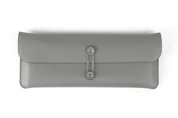 Keychron Leather Travel Pouch | Black | Orange | Grey - Zapcart Technology Qatar