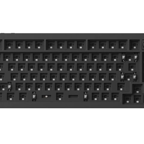 Keychron Q1 HE ANSI 75% layout 81 Key Barebone Knob - RGB Hot-Swap Without Switch BT/2.4GHz/Wired - Zapcart Technology Qatar