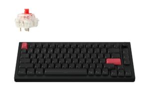 Keychron Q1 Max ANSI 75% layout 81 Key Carbon Black Full Assembled Knob RGB Hot-Swap BT/2.4GHz/Wired Normal Profile QMK Custom Keyboard - Zapcart Technology Qatar