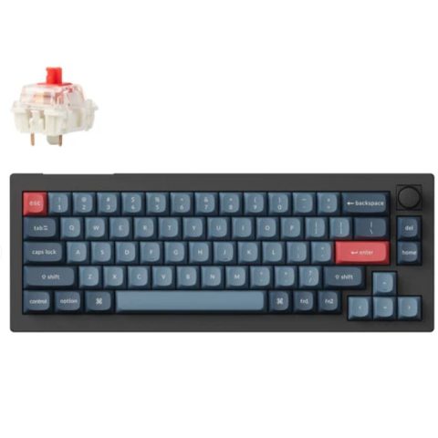 Keychron V2 Max ANSI 65% layout 67 Key Carbon Black RGB Hot-Swap BT/2.4GHz/Wired Normal Profile QMK Custom Keyboard - Zapcart Technology Qatar