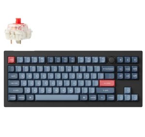 Keychron V3 Max ANSI 80% TKL 87 Key Carbon Black RGB Hot-Swap BT/2.4GHz/Wired Normal Profile QMK Custom Keyboard - Zapcart Technology Qatar