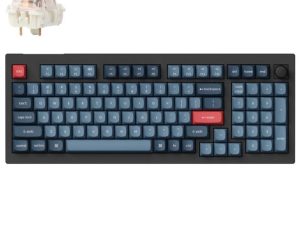 Keychron V5 Max ANSI 96% layout 100 Key Carbon Black RGB Hot-Swap BT/2.4GHz/Wired Normal Profile QMK Custom Keyboard - Zapcart Technology Qatar