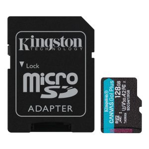 Kingston microSDXC Canvas Go Plus Gen4 200MB/s A2 U3 V30 Card + Adapter - Zapcart Technology Qatar