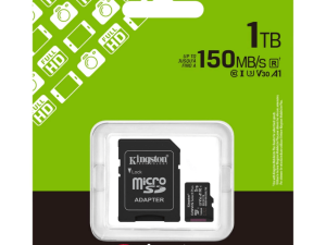 Kingston SDCS3 microSDXC Canvas Select Plus Gen3 100MB/s A1 Card + Adapter - Zapcart Technology Qatar
