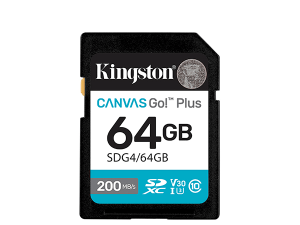 Kingston SDXC Canvas Go Plus Gen4 200MB/s C10 UHS-I U3 V30 - Zapcart Technology Qatar
