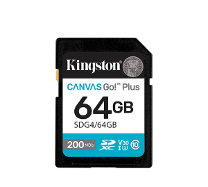 Kingston SDXC Canvas Go Plus Gen4 200MB/s C10 UHS-I U3 V30 - Zapcart Technology Qatar