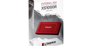 KINGSTON XS1000 external solid state drive (SSD) - BLACK / RED - Zapcart Technology Qatar