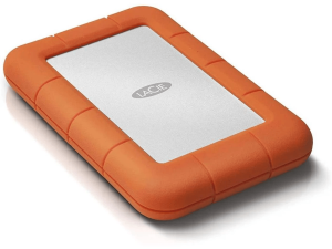 LACIE RUGGED Mini USB 3.0 WITH RESCUE (Drop, Shock, Dust, Rain Resistant) - Zapcart Technology Qatar