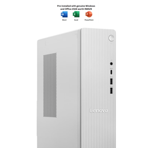 Lenovo IdeaCentre Tower 08IAS10 91CF0045MI Cloud Grey (CU5 225, 16GB D5, 512G SSD, H&S, W11) - Zapcart Technology Qatar