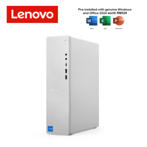 Lenovo IdeaCentre Tower 08IRH9 90XW005KMI Desktop PC Cloud Grey (i7-13620H, 8GB, 512GB SSD, Intel, W11, HS+M365) - Zapcart Technology Qatar
