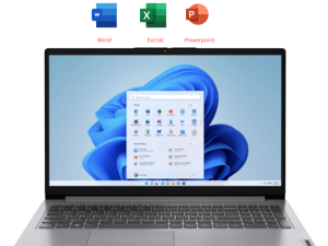 Lenovo IdeaPad 1 15AMN7 82VG00YDMJ 15.6" FHD Laptop Cloud Grey ( AMD Athlon Silver 7120U, 8G D5, 512G SSD, Radeon 610M, H&S, W11) - Zapcart Technology Qatar